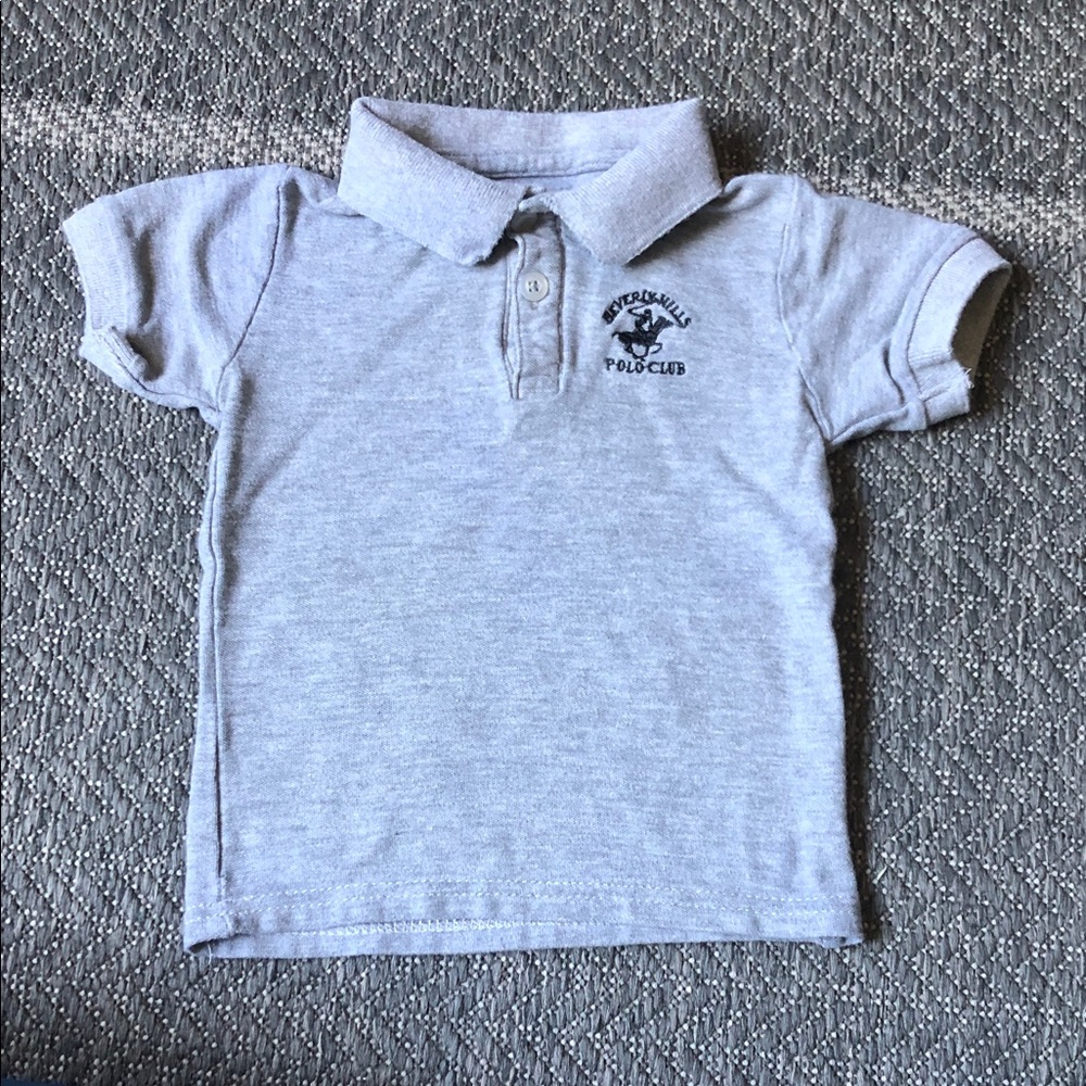 Beverly Hills Polo Club Light Gray Kids Polo Shirt